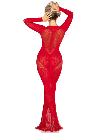 Love Me Long Time Bodystocking Gown