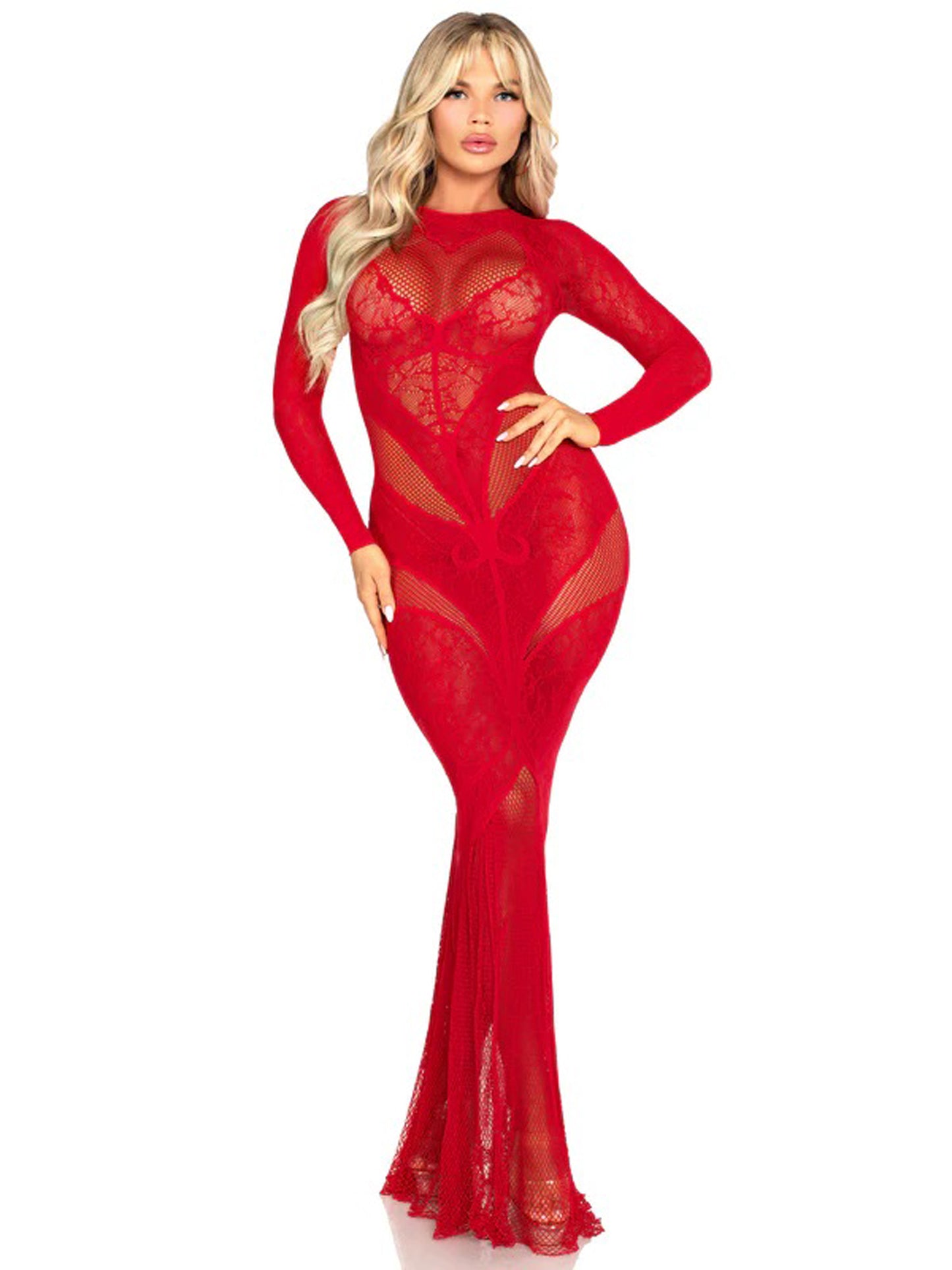 Love Me Long Time Bodystocking Gown